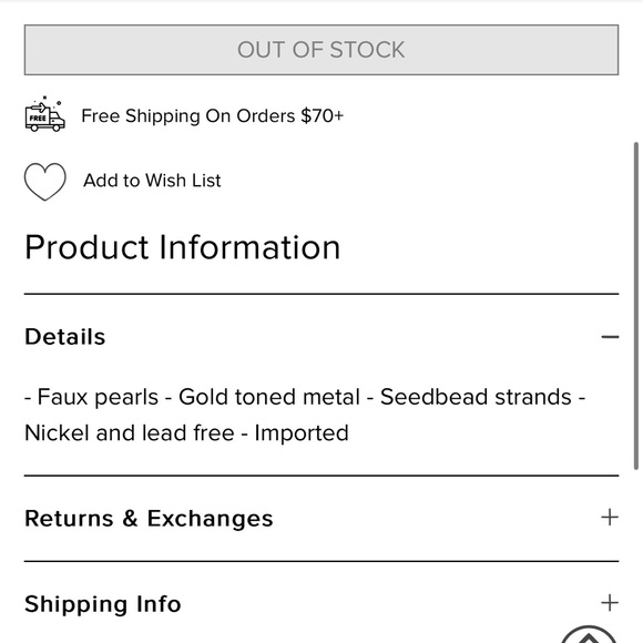 NWT Francesca’s Alia Pearl Metal Flower Dangle Earrings (Unopened) - Picture 5 of 5